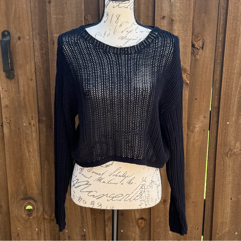 Full Tilt Black Knit Sweater